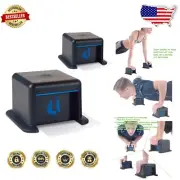 Professional Push Up Blocks with Foam Grip & Ab Wheels for Total Body Strength