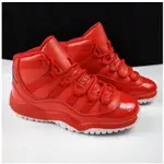 品牌特賣耐吉童鞋 N-IKE運動鞋童鞋 AIR JORDAN AJ11 喬丹11代 籃球跑鞋 大童 喬11高筒大魔王皮麵