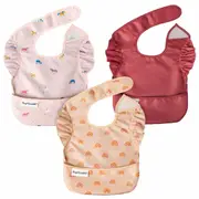 Tiny Twinkle - Mess-Proof Easy Bib - Unicorn Set of 3