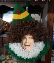 Buddy the Elf ~ Deco Mesh Wreath ~ Christmas Holiday Winter Decor *HANDMADE*