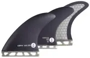 Captain Fin Chippa Wilson New Bones Futures Thruster Fin Set - Black - M - New