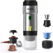 AIBOKEE Portable Electric Espresso Machine,Travel Coffee Maker for Camping, Car