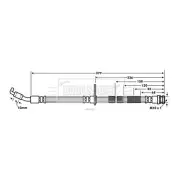 BORG & BECK Brake Hose BBH7634 FOR Mazda2 Genuine Top Quality 2yrs No Quibble Wa