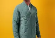 New Travis Mathew Quilted Jacket Full Zip Olive Green Come What May Golf Men M