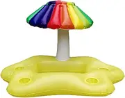 1pc Pool Tray Inflatable Coolers Inflatable Drink Float Pool Drink Floats Inflatable Drink Holder Rainbow Decor Floating Environmental Protection PVC Pool Party Toy Storage Box