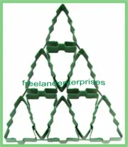 Wilton Multi Cookie Cutter Sheet Christmas Trees of 9 Cutouts NEW