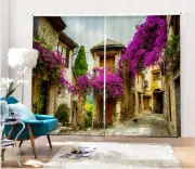 3D Town flower6 Blockout Photo Curtain Printing Curtains Drapes Fabric Window AU