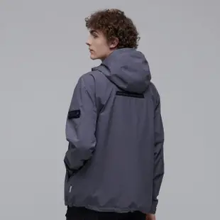 【National Geographic 國家地理】男裝GORE-TEX INFINIUM ANORAK URBAN防水外套 - 灰色(防潑水/防風/透氣)