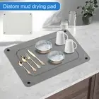 Quick Drying Stone Mat Super Absorbent Stone Dish Drying Mat Diatomaceous PakXZ