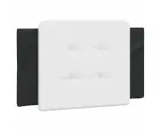 vidaXL Headboard Cushion Black and White 90 cm Faux Leather