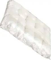 minkissy 100pcs Shower Cap Hat Washer Clear Shower Filter Hard Water Para Sponge Hats Elastic Spa Caps Waterproof Hat Breathable Water Jug Caps Water Filter Shower Bucket Bath Held or White
