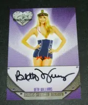 2016 Benchwarmer BETH WILLIAMS Eclectic #141 Gold Foil Black Auto PLAYBOY Sexy