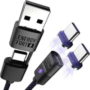 240W USB C Cable, Magnetic Charging Cable, Fast Charging Braided Magnetic USB-C to USB-C Cable for iPhone 15 Pro Max, Samsung S24, iPad Pro/Air/Mini, MacBook Pro/Air (1.8M A-C+2*C)