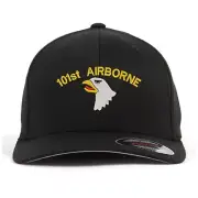 101st screaming eagle embroidered flex fit baseball cap (size S/M, L/XL, XXL)
