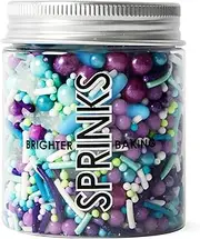 Sprinks Rock N Roll Sprinkles - Edible Cake Sprinkles | Cupcake Decorating Sprinkles | Sprinkles for Cakes | Candy Sprinkles | Donut Sprinkles | Rock N Roll Cake Decorations | 75g