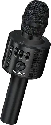 Karaoke Microphone Wireless Bluetooth , 3-in-1 Portable Handheld Mic&Speaker