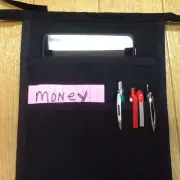 Black I Pad MINI Pocket (2 Pack)Side Hip Apron Bar Waiter Waitress Money Pouch
