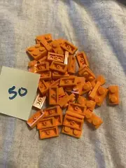 Lego 50 New Orange Plates 1 x 2 Stud Pieces