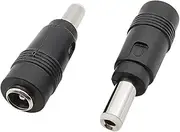 ROBAUN DC Power Male to Female Adapter 6.0x4.4mm 6.3x3.0mm 5.5x2.5mm 5.5x2.1mm 5.5x1.7mm 4.8x1.7mm 4.0x1.7mm 3.5x1.35mm Lapto Connector(C,2Pcs)