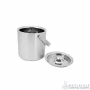 Insulated Ice Bucket with Lid 2 Litre Satin Finish Stainless Steel Rice Serving