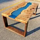 Made To Order Epoxy Resin Table Top Accacia Wood Table Top For Dinning Table