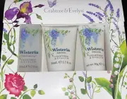 crabtree evelyn wisteria body cream set travel