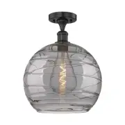 Innovations Lighting 616-1F-16-14-Athens Deco Swirl-Ceiling - Matte Black /