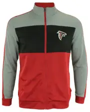 OuterStuff NFL Youth Boys Performance Full Zip Stripe Jacket , Atlanta Falcons