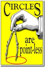 Circles Are Pointless - NEW Classroom School Math Geometry POSTER