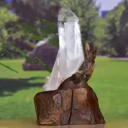 1.9LB Natural white crystal belisk tower quartz crystal healing