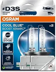 Osram Xenarc® Cool Blue Boost, D3S, Xenon Headlight Lamps, 7000K, Hanging Folding Box (2 Lamps), Offroad Use Only