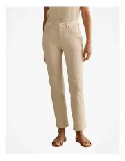 [Trenery] Garment Dyed Straight Leg Jean in Stone