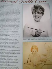 10p Mary Lee Sundstrom Carved Doll History Article / Leis
