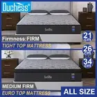 QUEEN DOUBLE KING SINGLE Mattress Bed Euro Top Pocket Spring Firm Foam