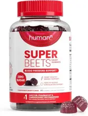 humanN SuperBeets Circulation Gummies, Grape Seed Extract,60 COUNT, 0 SUGAR