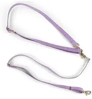 Fine Paws® Hands-Free Lead with Collar - Hands Free Leash (in Various Sizes) Dog Lead with Collar and Extra Hand Strap in Set (Made of Vegan Leather)