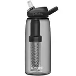 [ CAMELBAK ] LIFE STRAW 濾心 EDDY+水瓶 RENEW 1000ML 炭黑 / 過濾水壺 淨化水質 多水吸管水瓶 / CB2550001001