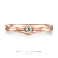 在飛比找momo購物網優惠-【WEDDING CODE】14K 7分鑽戒 3843玫-0