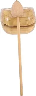 DRESSOOS 1 Set Wooden Knocker with Stick for Buddhist Percussion Instrument for Early Education and Music Teaching present for Birthdays and Holidays