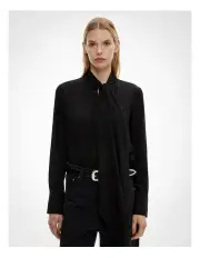 [Witchery] Soft Tie Shirt in Black