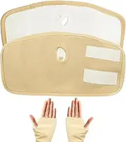 Castor Oil Hand Wrap | 2X Reusable Hand Wraps for Castor Oil - Compression Wrist Support, Soft Wrist Brace, Castor Oil Packs for Prevent Oil Leakage