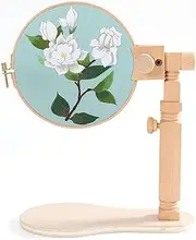 Adjustable Embroidery Stand,Tabletop Embroidery Stand,Stitch Stand,Embroidery Hoop Holder,Wood Stand Rack,for DIY Craft, Hand Work,Needlework Projects