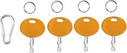 JEENDA 4 Pack Ignition Keys 625-05000 625-05002 925-2054A 925-1745A Compatible with Cub Cadet XT1 ZT1 LT LTX Troy Bilt Lawn Mower Craftsman MTD Riding Mower