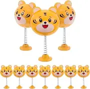 ULTECHNOVO Versatile Helmet Ornaments Pcs Fun Charming Tiger Bobbleheads for Scooters Motorcycles