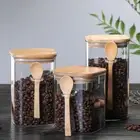 Airtight Food Storage Glass Coffee Spice Flour Jars Containers with Lids+Spoon~