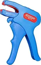 WEICON Wire Stripper No. 7-F for Flat Cable | Stripping and Stripping from 0.75-4.0 mm² (18-11 AWG) | Wire Stripper with Side Cutter up to 3.0 mm Ø | TÜV | red | blue | 100% Made in Germany
