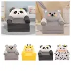 Kids Foldable Sofa Bed Folding Chair Bed Cartoon Floor Mattress with Zipper Soft