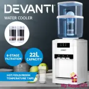 Devanti Water Cooler Dispenser Bench Top Cold Hot Filter 22L Purifier Three Taps