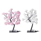 Table Lamp Rose Flower Tree Light USB Night Light Warm White for Party Home
