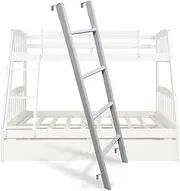 Bunk Bed Ladder Metal Bed Replacement Ladders for Rv Dorm Twin Bunk Bed Ladder Heavy Duty Straight Ladder Adjustable Tall Bed Side Climb Slanted Ladder 45"/51"/55"/59" (Size : 116c